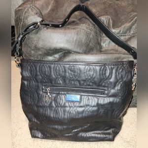 New Belle Russo Stitching Design Bag Tassel Charm Heart Clip Keychain Clear Poc